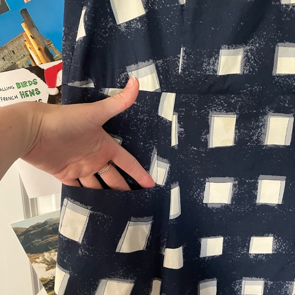 Tory Burch Navy Short Sleeve Dress - Picture 5 of 5